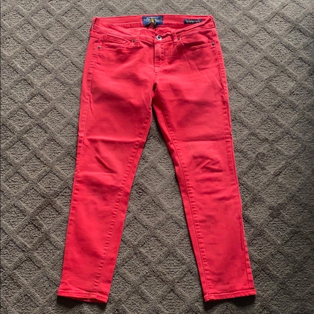 Lucky Brand Red Jean Capris
